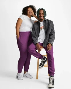 Converse Pantaloni E Shorts<Go-To Embroidered Star Chevron Standard Fit Fleece Sweatpant Quantum Violet