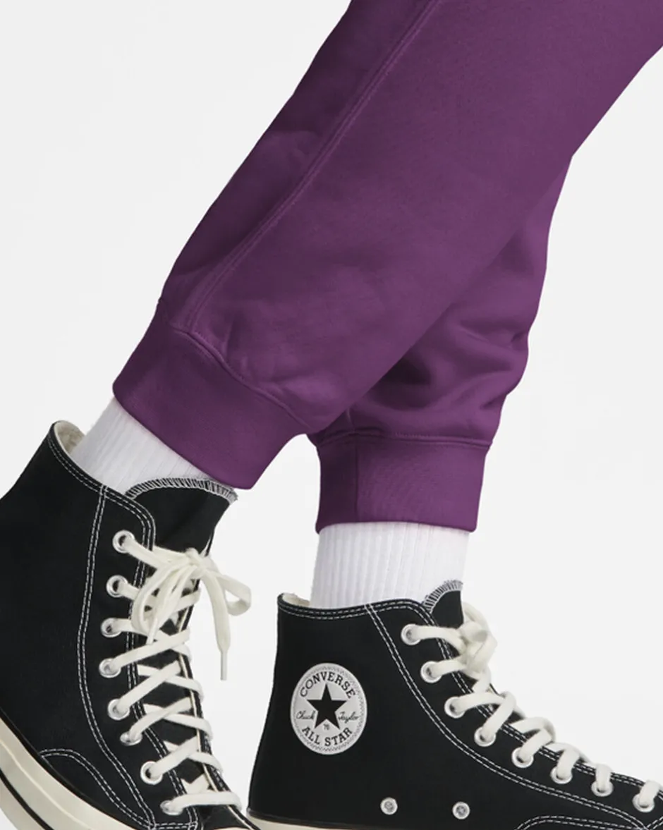 Converse Pantaloni E Shorts<Go-To Embroidered Star Chevron Standard Fit Fleece Sweatpant Quantum Violet