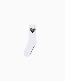 Converse Tutti Gli Accessori|Tutti Gli Accessori<Heart Logo Crew Socks Bianco Converse