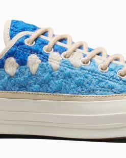 Converse Modelli Bassi<Upcycle Chuck 70 Crochet Blankets Egret/Nero/Multi