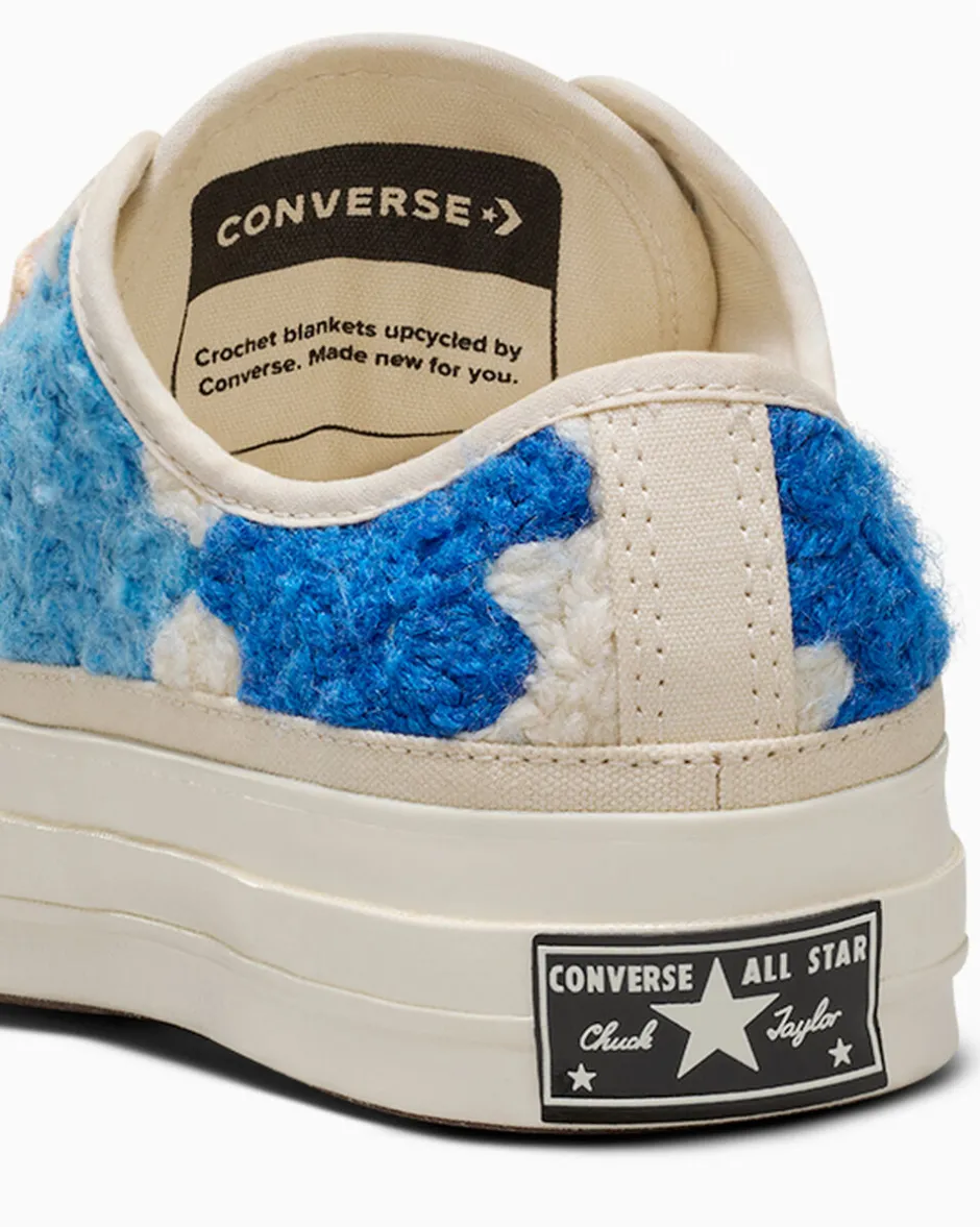 Converse Modelli Bassi<Upcycle Chuck 70 Crochet Blankets Egret/Nero/Multi
