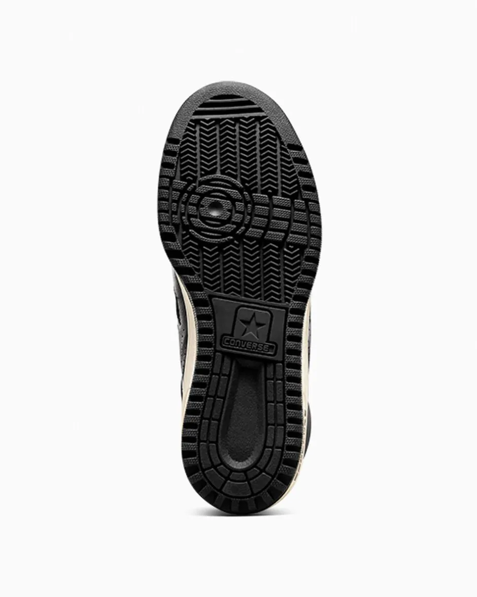 Converse Modelli Alti|Basketball<Weapon Leather Nero/Avorio naturale/Nero