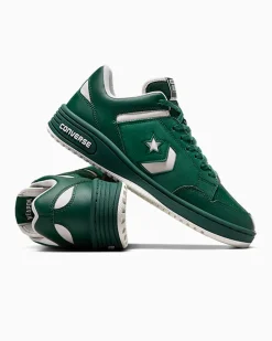 Converse Modelli Bassi|Modelli Bassi<Weapon Leather Verde invidia/Egret/Egret