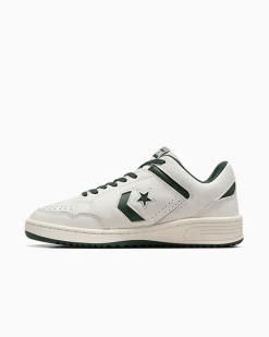 Converse Modelli Bassi<Weapon Leather Verde invidia/Bianco vintage