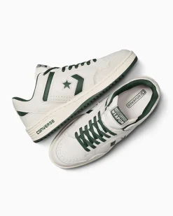 Converse Modelli Bassi<Weapon Leather Verde invidia/Bianco vintage