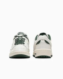Converse Modelli Bassi<Weapon Leather Verde invidia/Bianco vintage