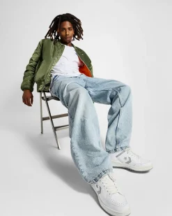 Converse Modelli Bassi|Modelli Bassi<Weapon Leather Bianco/Zona grigia/Bianco vintage