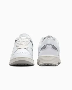 Converse Modelli Bassi|Modelli Bassi<Weapon Leather Bianco/Zona grigia/Bianco vintage