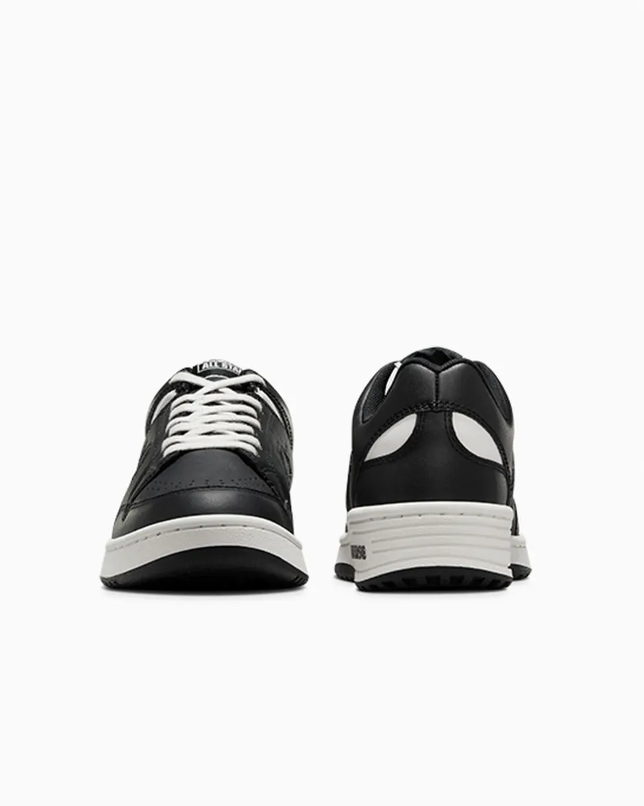 Converse Modelli Bassi|Modelli Bassi<Weapon Leather Nero/Nero/Bianco