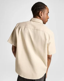 Converse Maglie E T-Shirt<Woven Short Sleeve Shirt Duna morbida