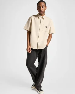 Converse Maglie E T-Shirt<Woven Short Sleeve Shirt Duna morbida