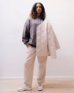 Converse Giacche E Felpe|Maglie E T-Shirt<x A Ma Manière Malden Liner Jacket Fossil Stone