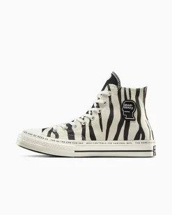 Converse Modelli Alti<x Brain Dead Chuck 70 Egret/Nero/Multi