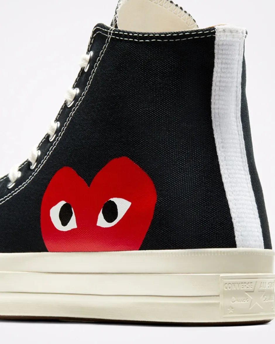 Converse Modelli Alti|Modelli Alti<x Comme des Garçons PLAY Chuck 70 Nero/Bianco/High Risk Red