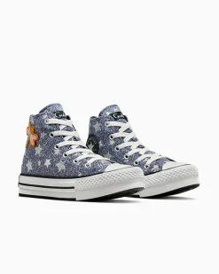Converse Bambini (Età 4-8 Anni)|Guida Alle Misure Per Bambini<x Coraline Chuck Taylor All Star EVA Lift Platform Mirtilli freschi/Nero