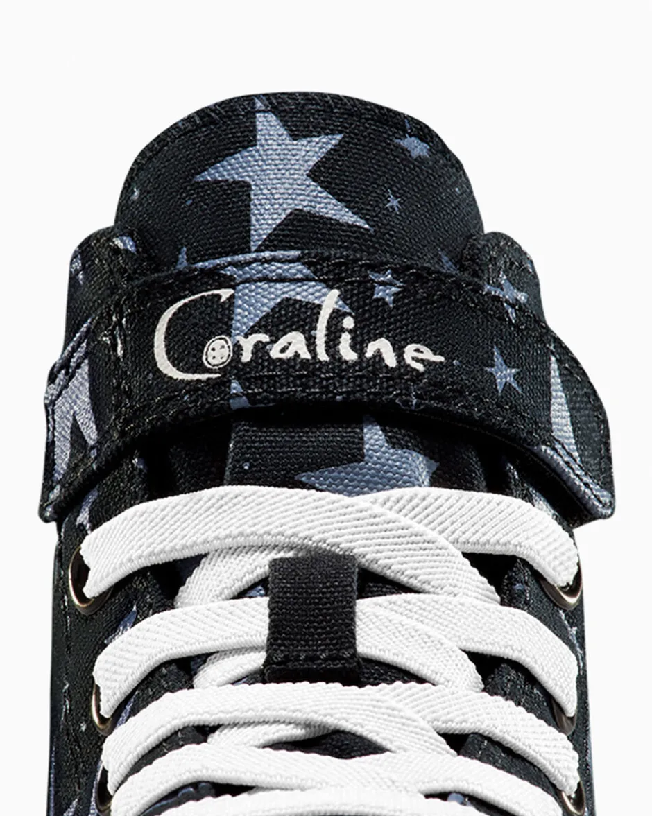 Converse Bambini (Età 4-8 Anni)|Guida Alle Misure Per Bambini<x Coraline Chuck Taylor All Star Easy On Nero/Rosa loto/Thunder Glaze