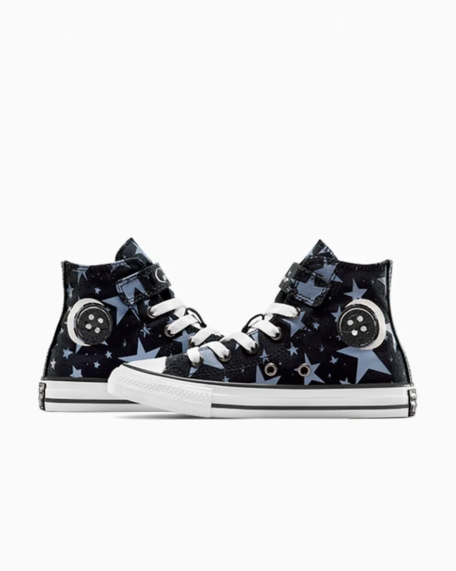 Converse Bambini (Età 4-8 Anni)|Guida Alle Misure Per Bambini<x Coraline Chuck Taylor All Star Easy On Nero/Rosa loto/Thunder Glaze