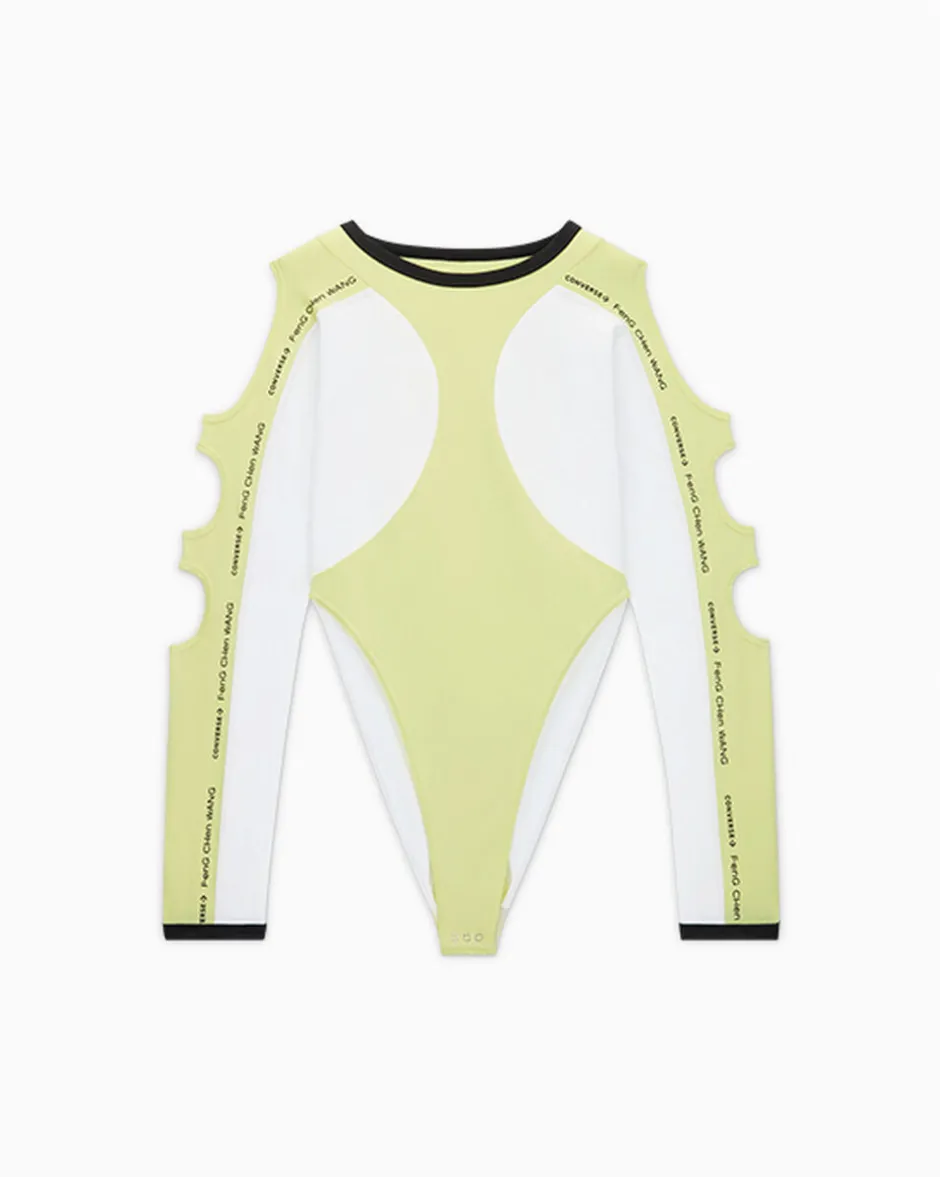Converse Maglie E T-Shirt<x Feng Chen Wang Top Giallo lime chiaro/Bianco