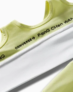 Converse Maglie E T-Shirt<x Feng Chen Wang Top Giallo lime chiaro/Bianco