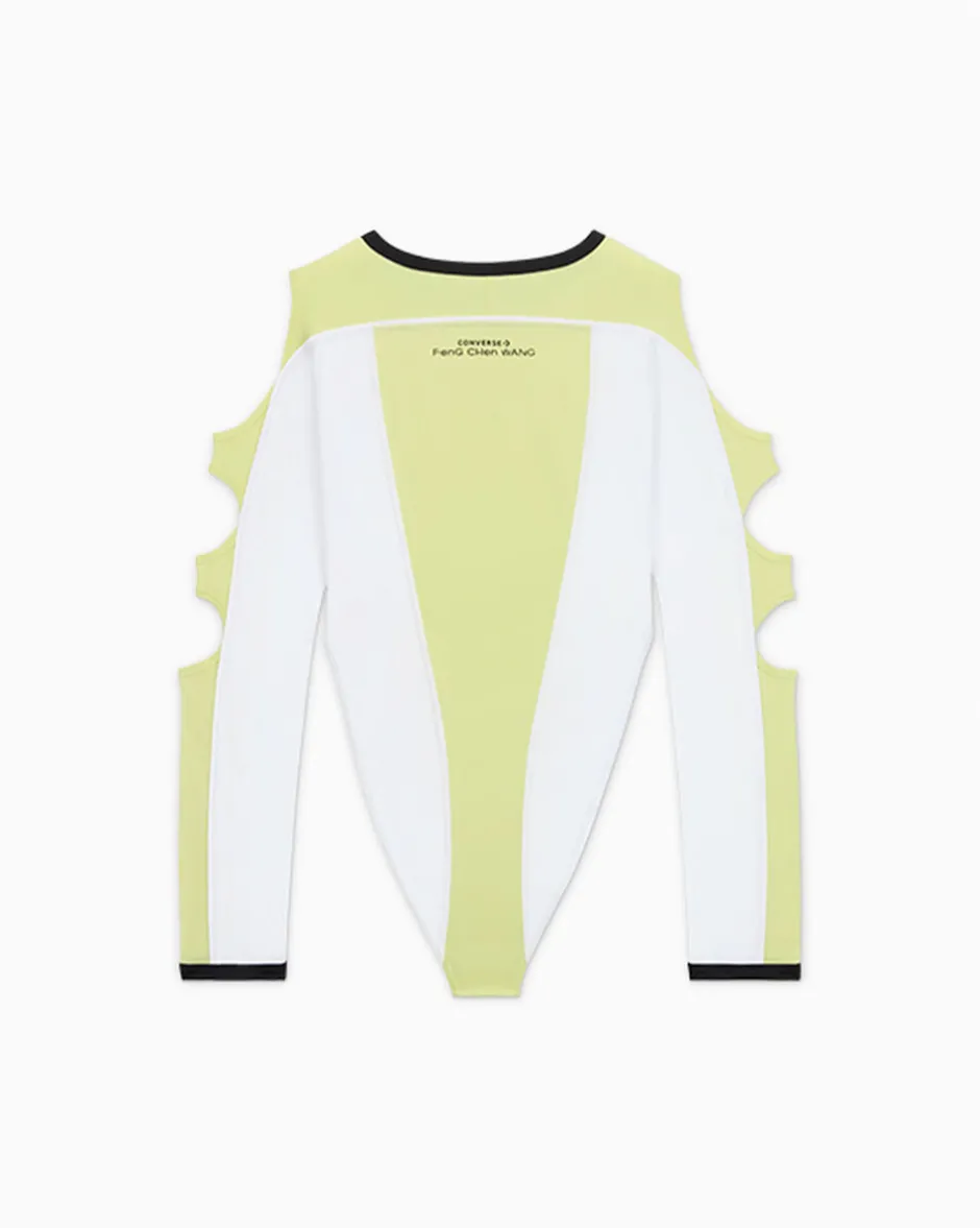 Converse Maglie E T-Shirt<x Feng Chen Wang Top Giallo lime chiaro/Bianco