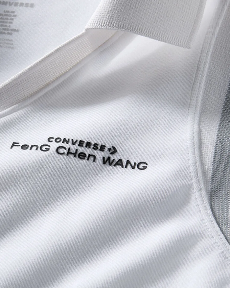 Converse Maglie E T-Shirt<x Feng Chen Wang Polo Bianco/Ghiaccio artico