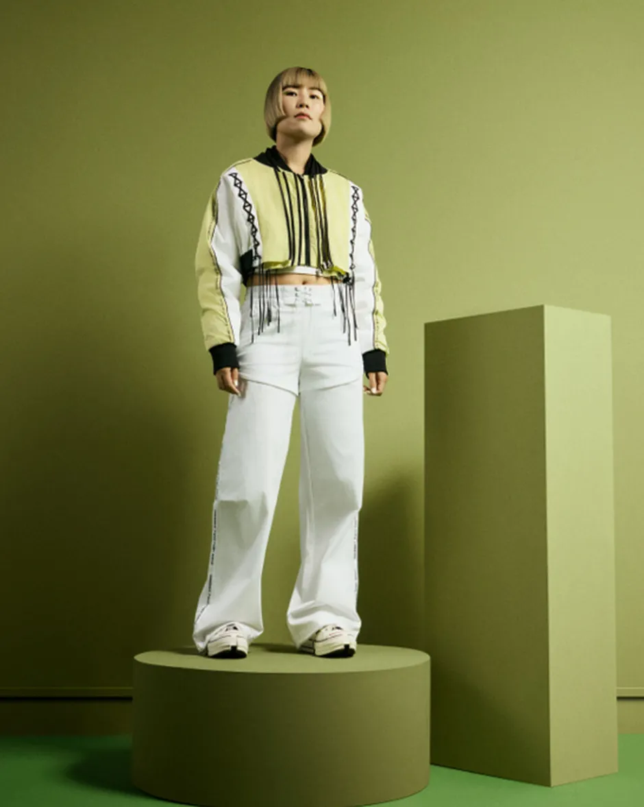 Converse Maglie E T-Shirt|Giacche E Felpe<x Feng Chen Wang Jacket Giallo lime chiaro