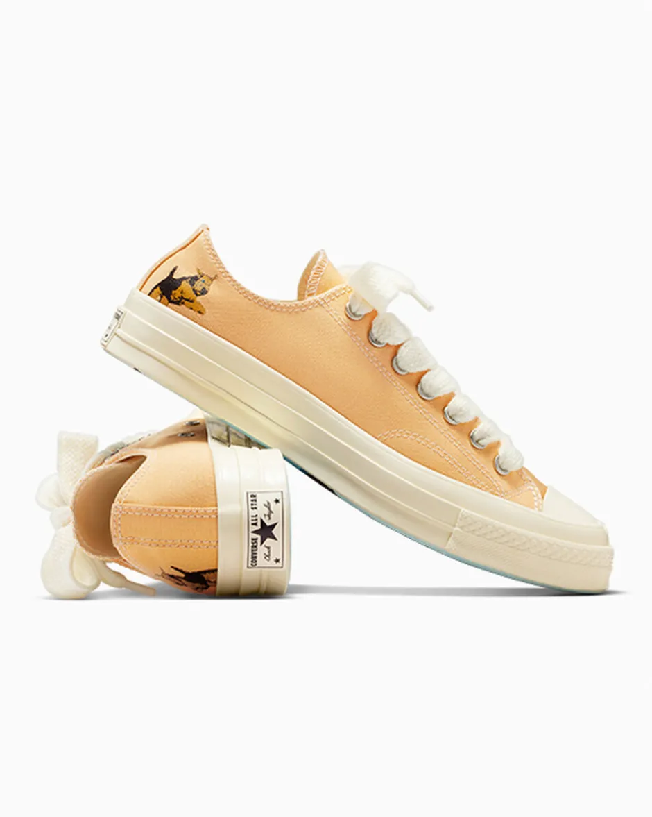 Converse Modelli Bassi<x GOLF le FLEUR* Darryl Chuck 70 Apricot Cream/Antique White