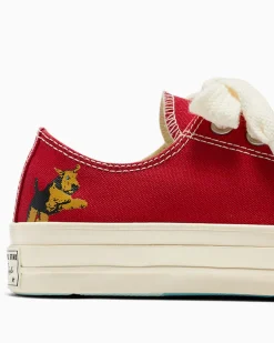 Converse Modelli Bassi<x GOLF le FLEUR* Darryl Chuck 70 Salsa/Antique White/Black