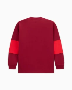 Converse Giacche E Felpe|Maglie E T-Shirt<x LFC Crew Rosso barbabietola