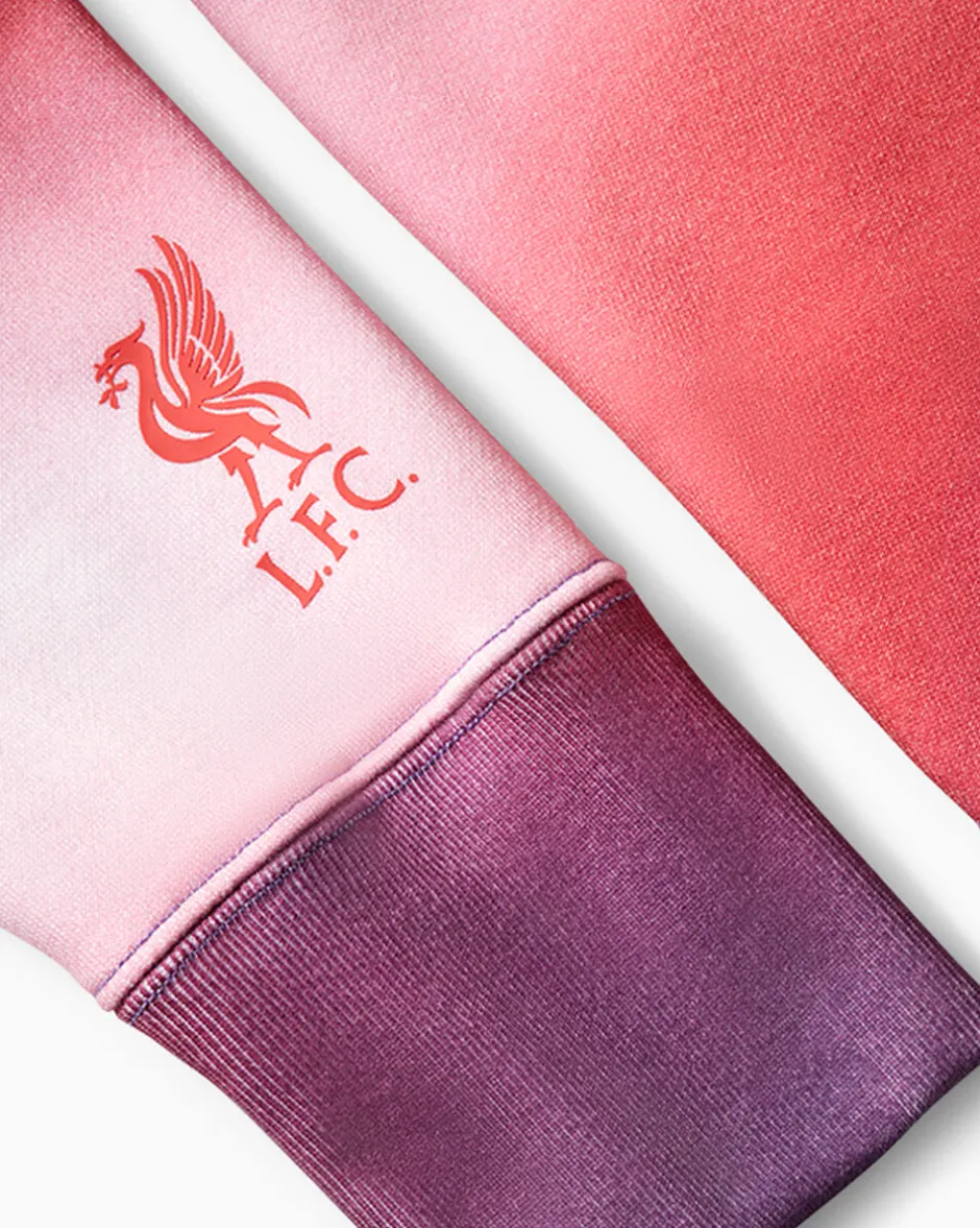 Converse Giacche E Felpe<x LFC Cropped Crew Fenicottero da giardino sfumato