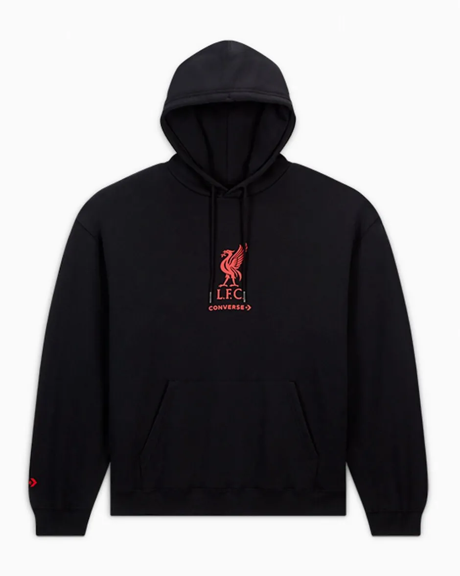 Converse Giacche E Felpe|Maglie E T-Shirt<x LFC Loose-Fit Hoodie Nero Converse