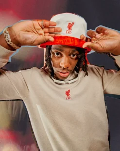 Converse Giacche E Felpe|Maglie E T-Shirt<x LFC Mock Neck Sweater Melange Oat Milk