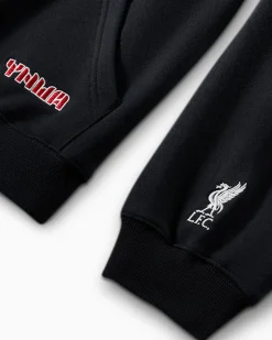 Converse Giacche E Felpe|Maglie E T-Shirt<x Liverpool FC Full-Zip Hoodie Nero Converse