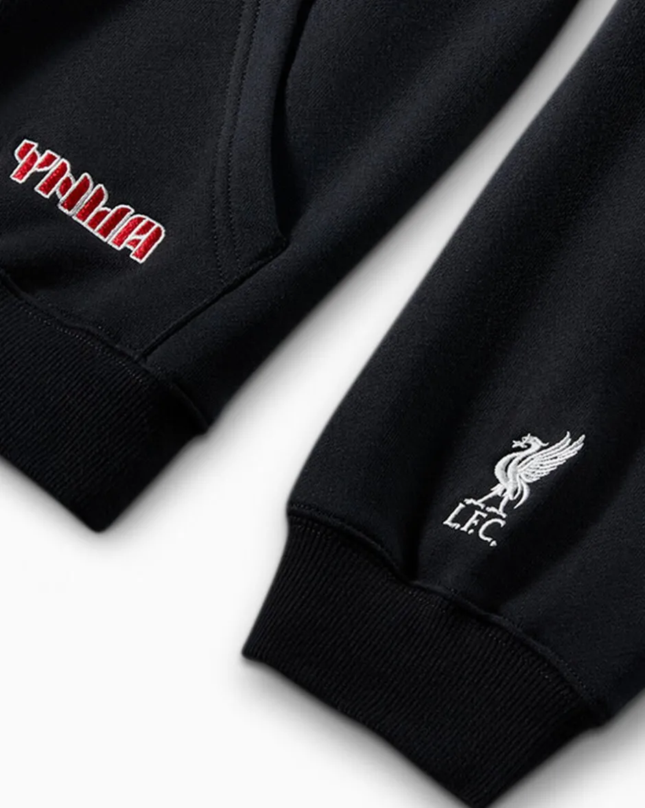 Converse Giacche E Felpe|Maglie E T-Shirt<x Liverpool FC Full-Zip Hoodie Nero Converse