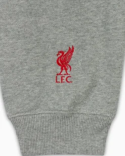 Converse Giacche E Felpe|Maglie E T-Shirt<x Liverpool FC Logo Hoodie Grigio vintage mélange