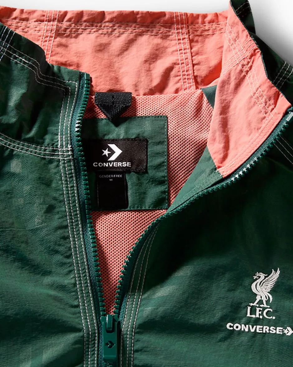 Converse Maglie E T-Shirt|Giacche E Felpe<x Liverpool FC Wind Jacket Verde foresta