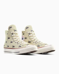 Converse Modelli Alti<x Patta Chuck 70 Natural Ivory/Insignia Blue