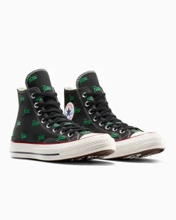 Converse Modelli Alti<x Patta Chuck 70 Black/Jolly Green