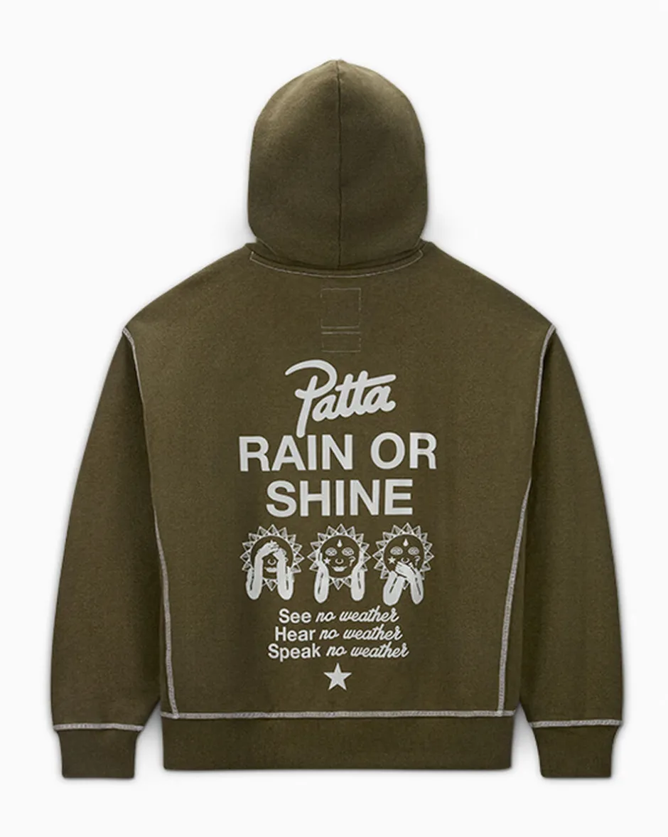 Converse Giacche E Felpe|Maglie E T-Shirt<x Patta Gold Standard Hoodie Verde mélange utility