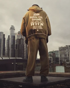 Converse Giacche E Felpe|Maglie E T-Shirt<x Patta Gold Standard Hoodie Verde mélange utility