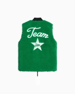 Converse Giacche E Felpe|Maglie E T-Shirt<x Patta Reversible Vest Verde allegro