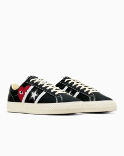 Converse Modelli Bassi|One Star<x PLAY Comme des Garçons One Star Academy Pro Nero/Egret/Rosso