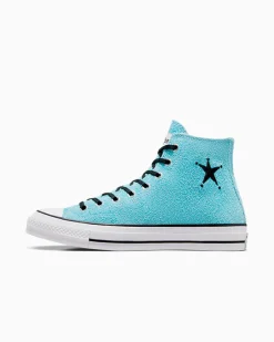 Converse Modelli Alti<x Stüssy Chuck 70 Azzurro cielo