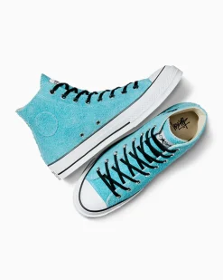 Converse Modelli Alti<x Stüssy Chuck 70 Azzurro cielo