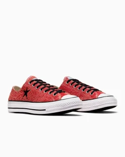 Converse Modelli Bassi<x Stüssy Chuck 70 Rosso papavero