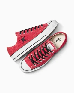Converse Modelli Bassi<x Stüssy Chuck 70 Rosso papavero