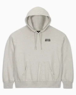 Converse Giacche E Felpe|Maglie E T-Shirt<x thisisneverthat Washed Hoodie Grigio mélange rétro chiaro