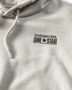 Converse Giacche E Felpe|Maglie E T-Shirt<x thisisneverthat Washed Hoodie Grigio mélange rétro chiaro