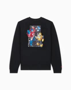 Converse Giacche E Felpe|Maglie E T-Shirt<x Transformers Crew Sweatshirt Converse Black