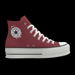 Converse Modelli Bassi|Modelli Alti<Custom Chuck Taylor All Star Lift Platform By You white hearts